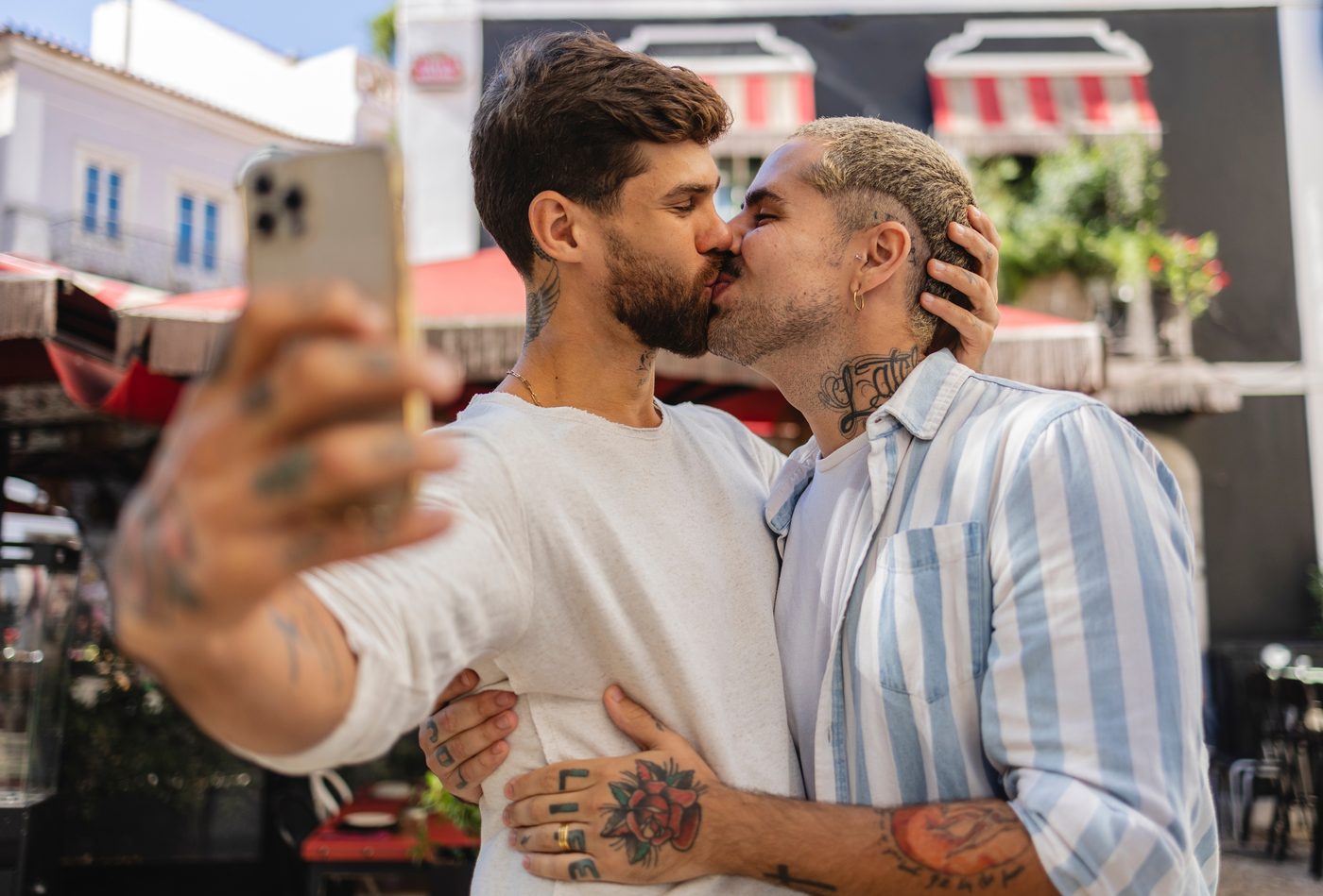 Two Gaydar members who connected and met in person