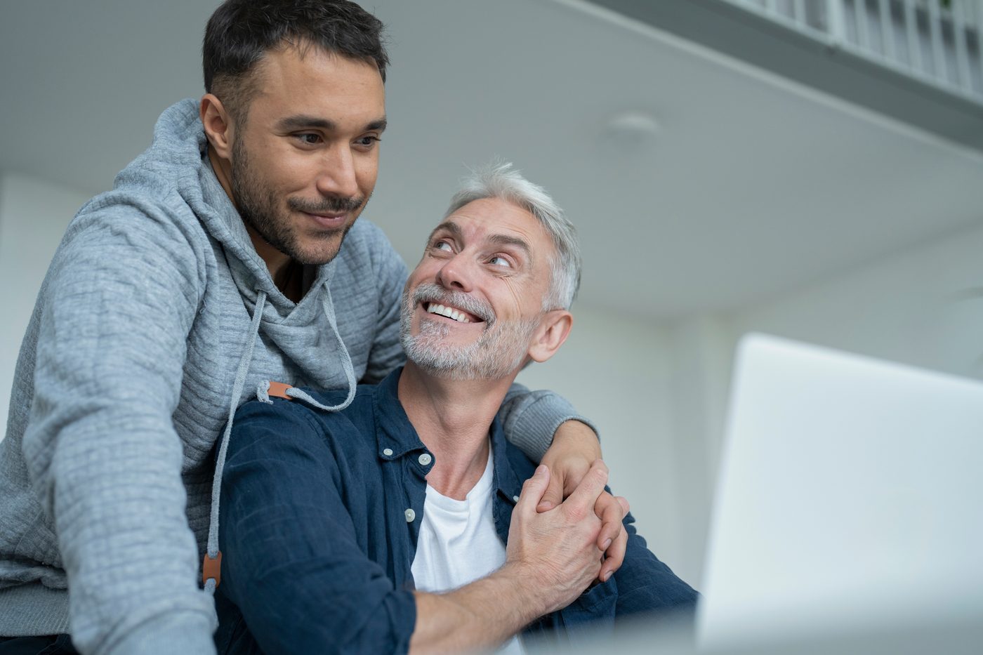 Two Gaydar members of different generations spending time together
